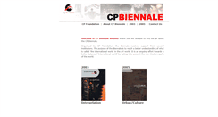 Desktop Screenshot of biennale.cp-foundation.org