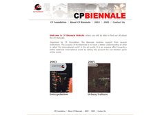 Tablet Screenshot of biennale.cp-foundation.org